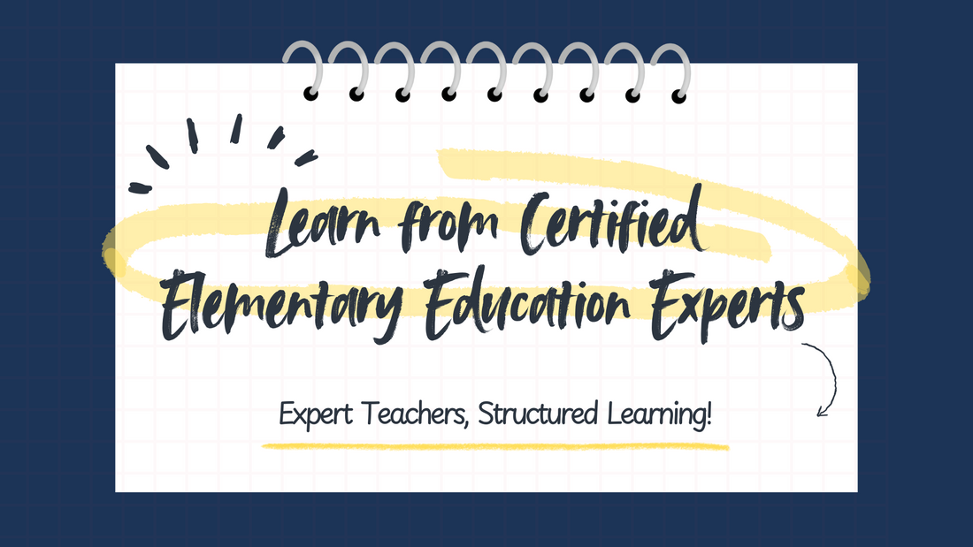 Learn from Certified Elementary Education Experts at Studyroom101!