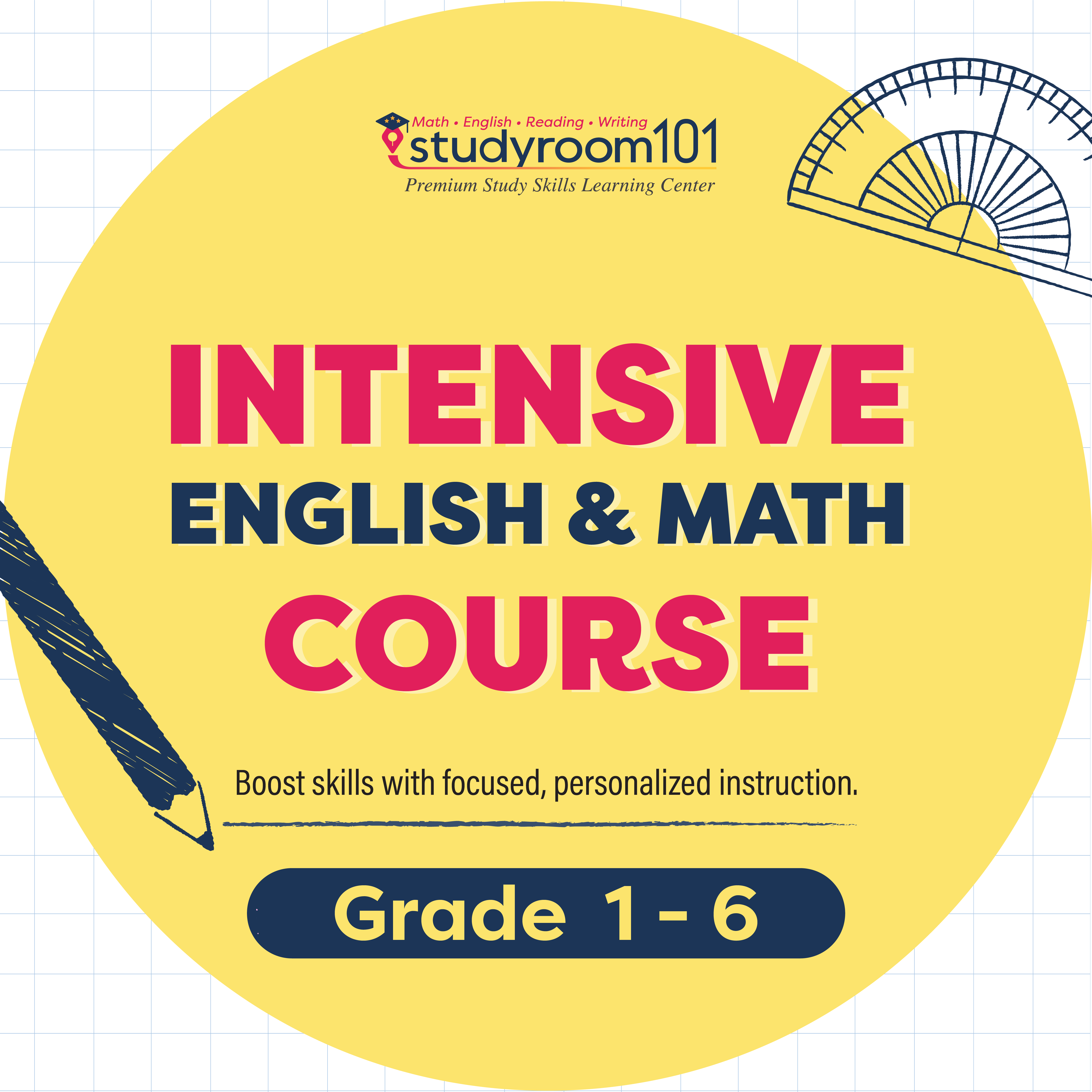 Intensive English & Math Course (Grades 1–6) – Studyroom101